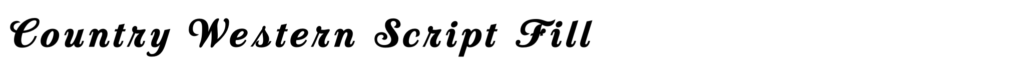 Country Western Script Fill image
